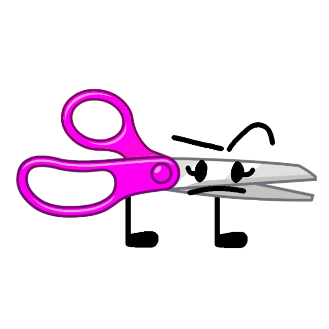 pink scissors clipart