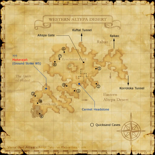 Western Altepa Desert Map