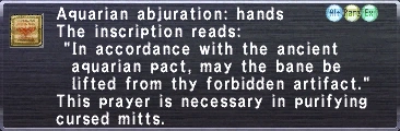 Aquarian Abjuration: Hands