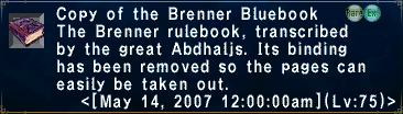 Brenner Bluebook