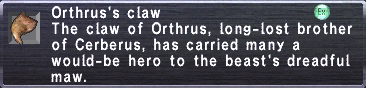 Orthrus's Claw