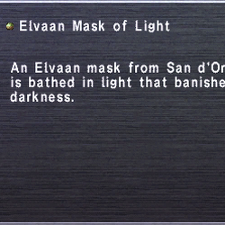 Elvaan Mask of Light