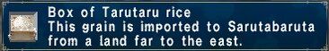 Tarutaru Rice