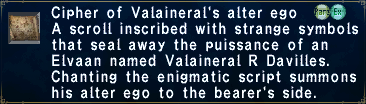 Cipher: Valaineral