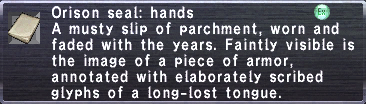 Orison Seal: Hands
