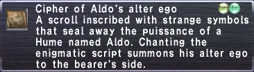 Cipher: Aldo