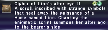 Cipher: Lion II