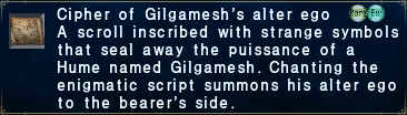 Cipher: Gilgamesh