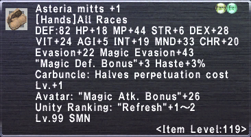 Asteria Mitts +1