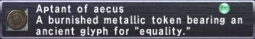 Aptant of Aecus