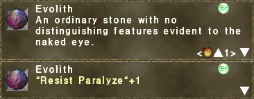 Evolith (Resist Paralyze +1)