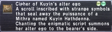 Cipher: Kuyin