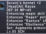 Savant's Bonnet +2