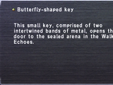 Butterfly-shaped key