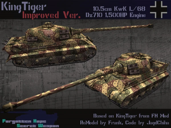 Panzerkampfwagen VI Tiger II | Forgotten Hope Secret Weapon