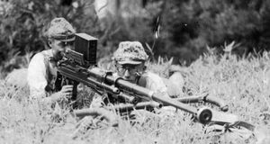 Type 97 Anti-Tank rifle combat