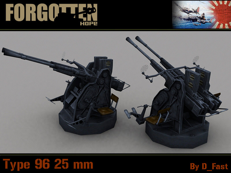 Type 96 25 mm AA gun | Forgotten Hope Secret Weapon Wiki