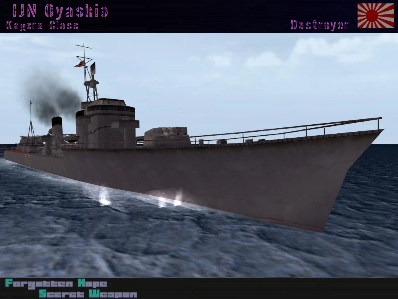 IJN Oyashio | Forgotten Hope Secret Weapon Wiki | Fandom