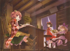 Arte de Reimu, Marisa y Kosuzu