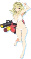 Shiki en Senran Kagura: Peach Beach Splash