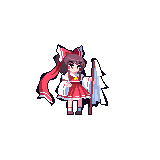 Sprite de Reimu de Sunken Fossil World
