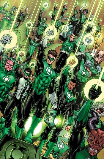 La principal cosa a destacar de los Green Lantern Corps es su inmensa fuerza de voluntad que tienen, pues esta es necesaria para ser parte de este grupo.