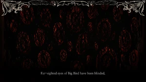 BigBirb24.png (926 kB) Los ojos clarividentes de Gran Ave han quedado cegados.