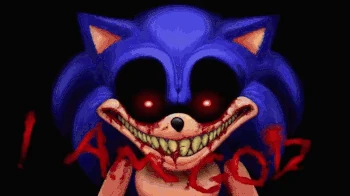 X al final del juego, estirando su boca y utilizando su agujero negro para capturar al protagonista (SONIC 2011)