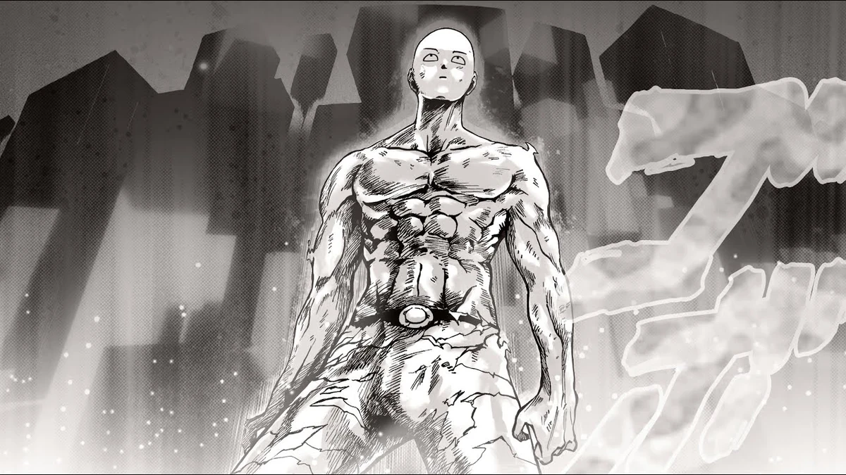 сайтама уровень сил. сайтама смерть. сайтама тупой взгляд. ванпанчмен сайтама. ванпанчмен сайтама удар.