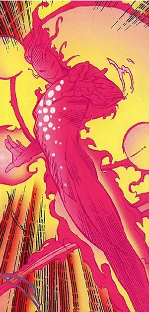 Después de ser expuesto a la radiación cósmica, James Darnell se convirtió en X-Ray, con la capacidad de emitir y transformar la radiación.