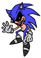 Apariencia de Sonic.exe en "What if Sonic.exe wasn't Sonic?".