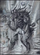 Arte conceptual del "Cloudsea Djinn"