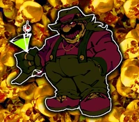 Diseño del All-Father en Brewshroom, un AU de Undertale no canónico