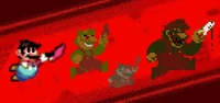 All-Father junto a otros Mario.EXEs (Legacy, Coolrash y AWEI)