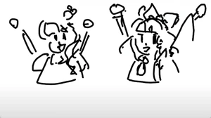 "Sí, Reimu y Sanae"