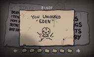Eden siendo desbloqueado