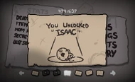 Isaac Corrompido siendo desbloqueado