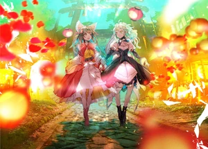 Reimu en la carátula del Volumen 8 de Strange Creators of Outer World