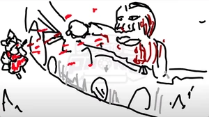 "Reimu luchando contra Attack on Titan"