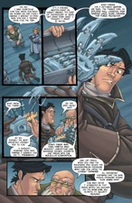 Ash recibiendo la Futuristic Gauntlet