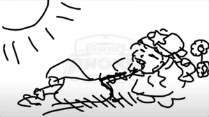 "Meiling tomando una siesta"