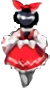 Sprite de Reimu de Double Dealing Character en adelante