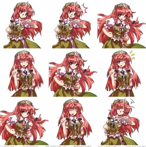 Retratos de Meiling en Hisoutensoku