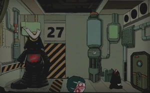 CrumblingArmorGallery3.png (181 kB) Agente siendo decapitado por la Armadura Desmoronada