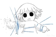 Brazo de Core!Frisk siendo "destrozado"