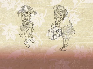 Final de Reimu de Double Dealing Character, junto a Marisa y Shinmyoumaru