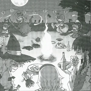 Reimu en el Incidente del Desfile Nocturno de Cien Oni Cada Cuatro Días[460]