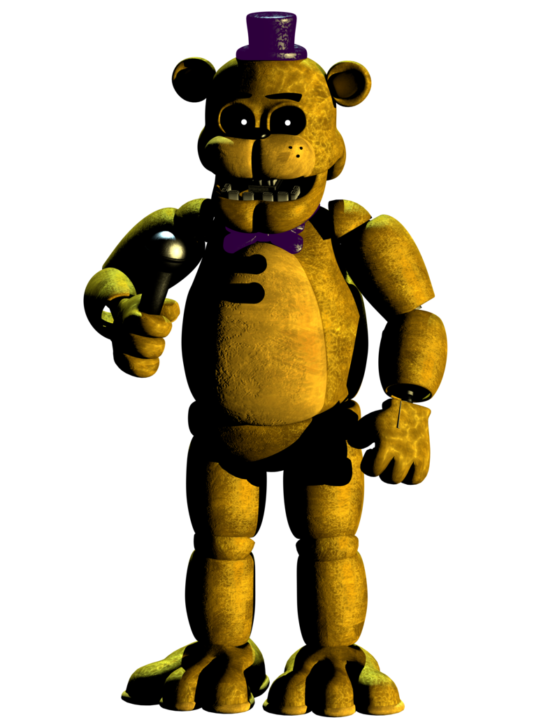 Un animatrónico fusionado de fredbear y springtrap