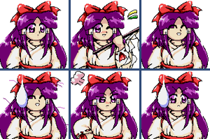 Sprite de Reimu de Mystic Square