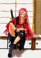 Ilustración de Daisuke Ishiwatari de Guilty Gear XX